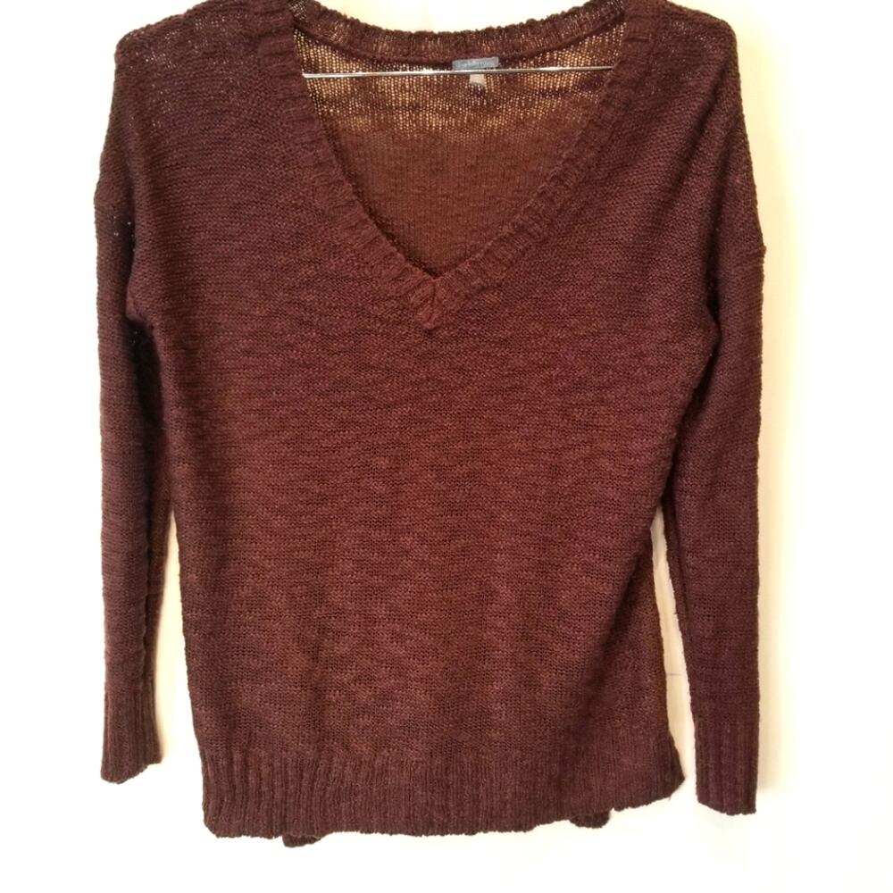 Charlotte Russe Womens Pullover Sweater Long Sleeve V Neck Lightweigh Women Sz M